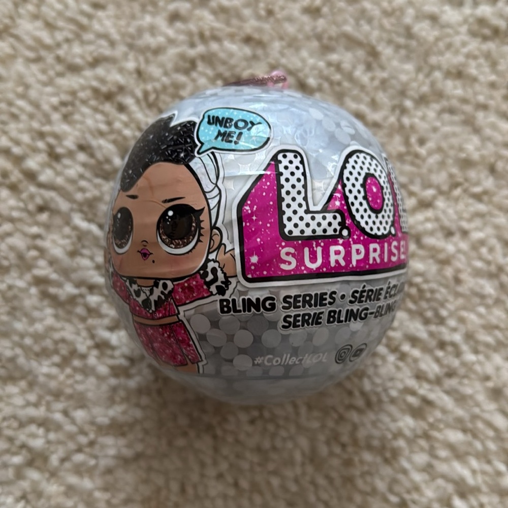 New LOL Surprise Bling Series ornament silver pink